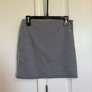 Forever 21 Monochrome Checkered Skirt